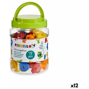 Pincello Lettres aimantées en plastique multicolore 9 x 13,5 x 9 cm pas cher