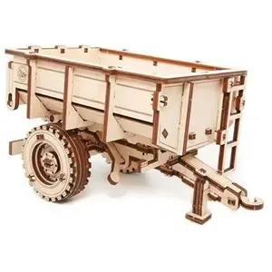 Comparateur de prix : Maquette 3D en bois - Remorque de tracteur 20 cm - Eco Wood Art