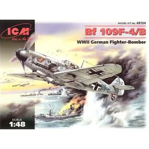 ICM 48104 BF 109F-4/B, WWII German Fighter Bomber Couteau