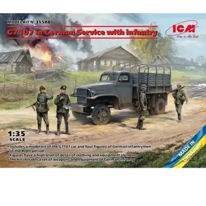 1:35 ICM 35588 G7107 in German Service with infantry Plastic Modelbouw... pas cher