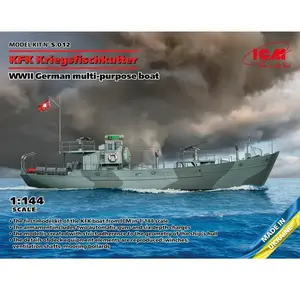1:144 ICM S012 KFK Kriegsfischkutter - WWII German multi-purpose boat Plastic Modelbouwpakket pas cher