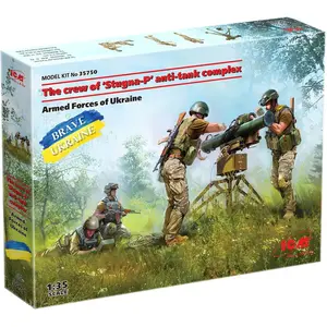 1:35 ICM 35750 The Crew of Stugna-P antitank complex Plastic Modelbouwpakket pas cher