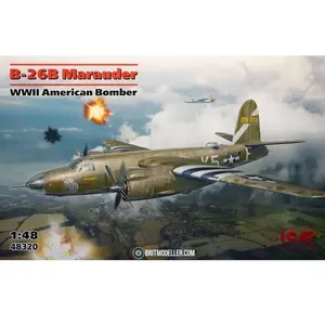 1:48 ICM 48320 B-26B Marauder - WWII American Bomber Plastic Modelbouw...