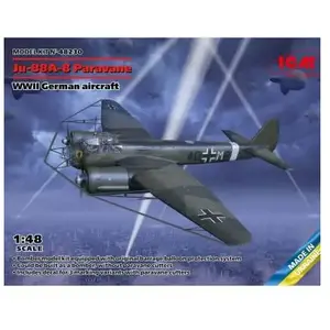 1:48 ICM 48267 Heinkel He-111H-8 Paravane - WWII German Aircraft Plast...