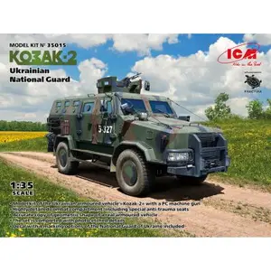 ICM Modelbouwpakket Militaire voertuigen - 35015 Kozak-001 - Ukrainian National Guard Plastic - 1:35 - Modelbouw