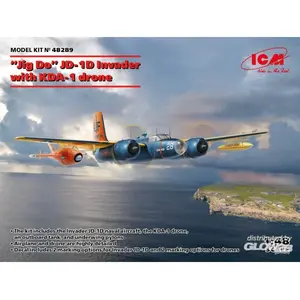 ICM Modelbouwpakket Militaire voertuigen - 48289 Jig Dog JD-1D Invader with KDA-1 drone Plastic - 1:48 - Modelbouw