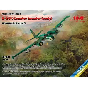 ICM Modelbouwpakket Militaire voertuigen - 48278 B-26K Counter Invader early - US Attack Aircraft Plastic - 1:48 - Modelbouw