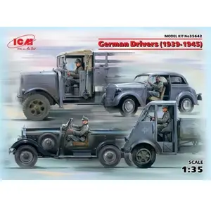 Non communiqué Figurine Mignature German Drivers (1939-1945) - ICM - 4 figurines - Maquette figurineVendu pargalaxus