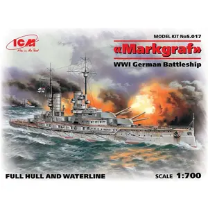Maquette Bateau - ICM - Markgraf - WWI German Battleship - 1/700ème