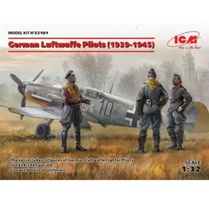 ICM 32101 Figurines German Luftwafe Pilots (1939-1945) (3 Figu, noir)Vendu parbol