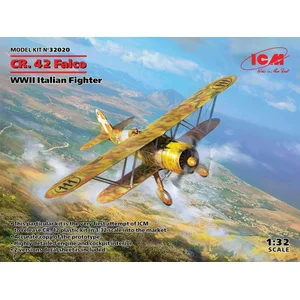 1:32 ICM 32020 CR.42 Falco WWII Italian Fighter Plastic ModelbouwpakketVendu parbol