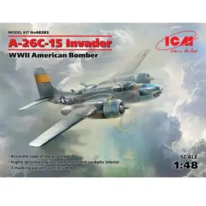ICM ICM48283 1:48-A-26-15 Invader, Bomber américain de la Seconde Guerre Mondiale, Rouge pas cher