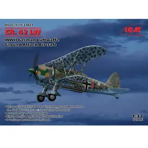 Comparateur de prix : 1:32 ICM 32021 CR.42 LW WWII German Luftwaffe Ground Attack Aircraft Plastic Modelbouwpakket
