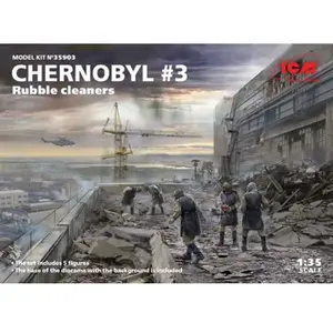 1:35 ICM 35903 Chernobyl#3. Rubble cleaners (5 figures) Plastic Modelbouwpakket pas cher