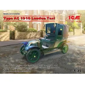 Maquette Voiture ICM AG 1910 London Taxi - Modèle à l'échelle 1/35 pas cher