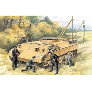 1:35 ICM 35342 Bergepanther with German Tank Crew Plastic Modelbouwpakket pas cher