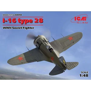 1:48 ICM 48098 I-16 type 28, WWII Soviet Fighter Plastic Modelbouwpakket pas cher
