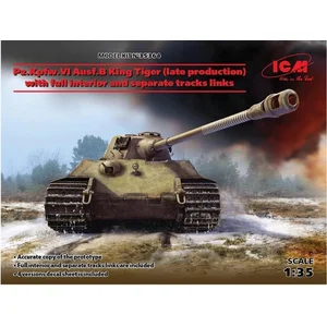 ICM | 35364 | Pz.Kpfw. VI Ausf.B King Tinger (late production) Full interior and seperate track links | 1:35 pas cher