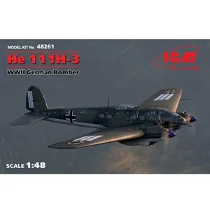 ICM ICM48261 1:48-He 111H-3, Bombardier allemand de la Seconde Guerre mondiale