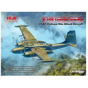 ICM ICM48279 Compteur Invader 1:48-B-26K USAF Vietnam, Noir pas cher