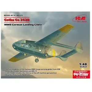 ICM Modelbouwpakket Militaire voertuigen - 48225 Gotha Go 242B - WWII German Landing Glider Plastic - 1:48 - Modelbouw