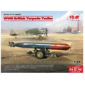 Maquette Militaire : Remorque Et Torpille Britannique De La Seconde Gu...