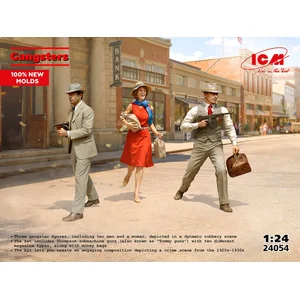 ICM Modelbouwpakket Militaire voertuigen - 24054 Gangsters - 3 Figuren Plastic - 1:24 - Modelbouw pas cher