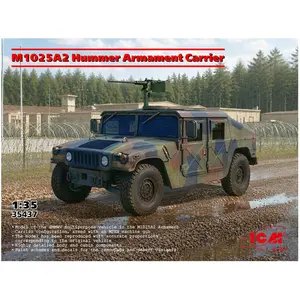 ICM Modelbouwpakket Militaire voertuigen - 35437 M1025A2 Humvee Armament Carrier - Amerikaans Pantservoertuig Plastic - 1:35 - Modelbouw pas cher