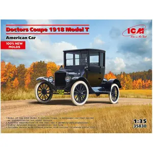 ICM Doctors Coupe 1917 Model T, American Car (100% new moulds) pas cher