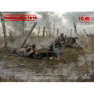 ICM Modelbouwpakket Militaire voertuigen - 35724 Tankabwehr 1918 - WWI Duitse Antitankeenheid - 4 Figuren Plastic - 1:35 - Modelbouw pas cher