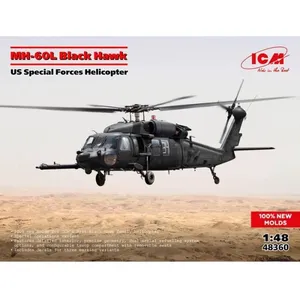 Maquette Hélicoptère - ICM - Mh-60l Black Hawk - 1:48 - Forces Spécial... pas cher