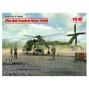 1:35 ICM 53056 Phu Bai Combat Base 1968 - Sikorsky CH-54A Plastic Mode...Vendu parbol