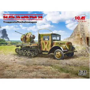 ICM Sd.Kfz.3b avec Flak 38 AA Gun pas cher