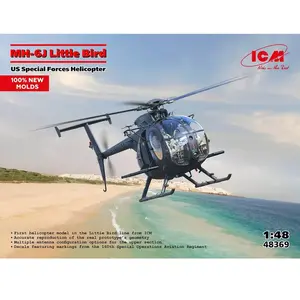 ICM Modelbouwpakket Militaire voertuigen - 48369 MH-6J Little Bird - Amerikaans Special Forces Helikopter Plastic - 1:48 pas cher
