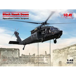 ICM - Maquette Hélicoptère Black Hawk Down Operation Gothic Serpent icm48363 1:48 Maquette Char Promo - Ref : 15711 pas cher