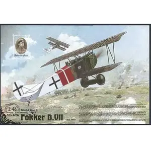 Roden Roden Fokker D.Vii Albatros Built Late German Fighter Airplane Model Kit-Roden