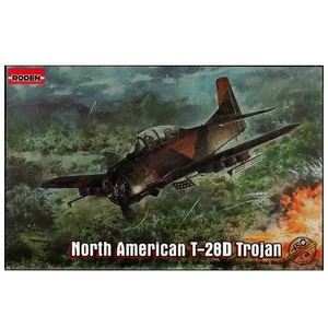 Roden North American T-28d Trojan - Maquette D'avion Roden Rod450-Roden pas cher