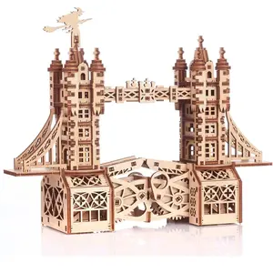 Gigamic- Tower Bridge Petite Maquette 3D Mobile en Bois, PWTOS pas cher
