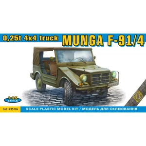 ACE Modelbouwpakket Militaire voertuigen - 35104 Munga F91/4 - 0,25t 4...Vendu parbol