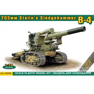 ACE Modelbouwpakket Militaire voertuigen - 72599 B-4 203mm Stalin#039 Sledgehammer Kanon Plastic - 1:72 - Modelbouw pas cher