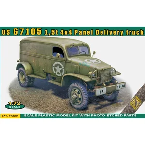 ACE Modelbouwpakket Militaire voertuigen - 72601 US Army G7105 G506 1,5t 4x4 Panel Delivery Truck - Amerikaanse Militaire Vrachtwagen Plastic - 1:72 - Modelbouw pas cher