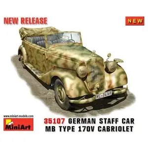 Mini art Voiture d'état-major allemande type 170V.Cabrio B pas cher