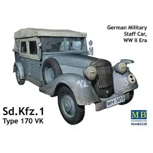 Maquette véhicule d'etat-major allemand : sd.kfz.1 type 170 vk master ...