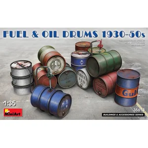 1:35 MiniArt 35613 Fuel and oil drums 1930-50's Plastic Modelbouwpakket pas cher