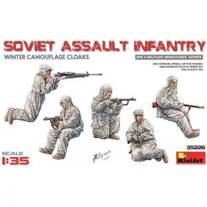 Miniart - Miniart - Soviet Assault Infantry (Winter Camouflage Cloaks) pas cher