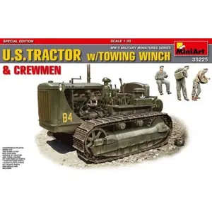 U.s.tractor W/towing Winch&crewmen Speci Special Edition- 1:35e - Mini... pas cher