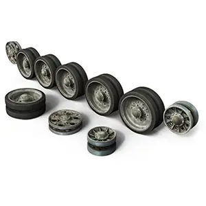 Mini art Jeu de roues T-34. Série 1943-44 pas cher