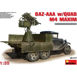 Gaz-Aaa With Quad M-4 Maxim - Scale 1/35 - Mini Art - MIT35177 pas cher