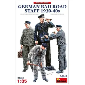 1:35 MiniArt 38012 German railroad staff 1930-40's Plastic Modelbouwpakket pas cher