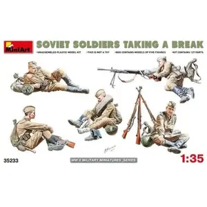 MiniArt 'Mini Art 35233 Figurines Soviet Soldiers Taking A Break " pas cher